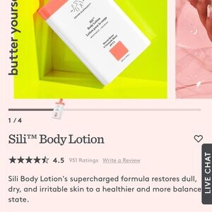Drunk Elephant Sili Body Lotion - White and Orange